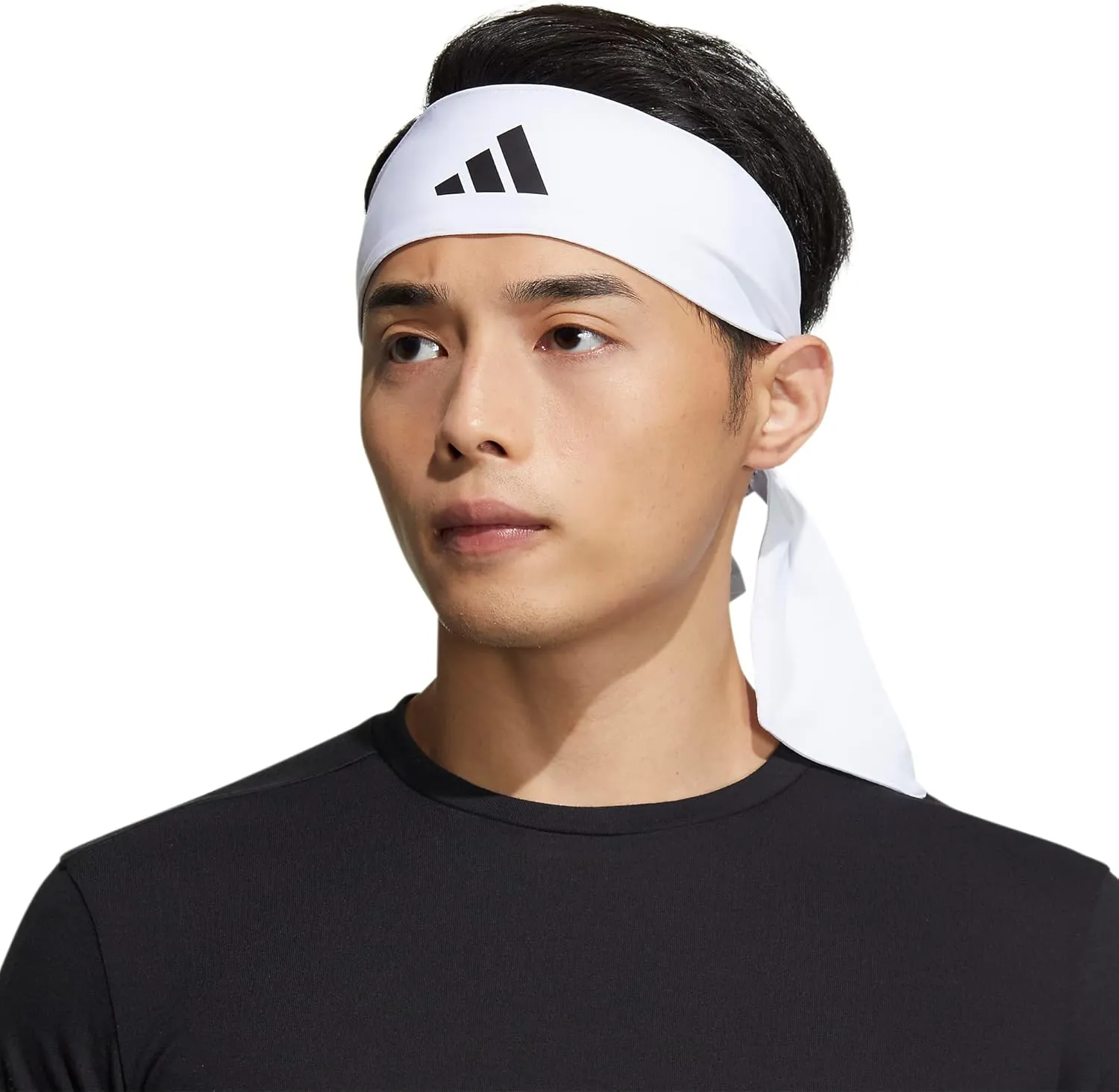 adidas Unisex Alphaskin Tie Workout Headband for Women and Men, Mesh Moisture-Wicking Sports Headbands for Girls and Boys