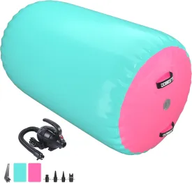 Air Roller Gymnastics Barrel Back Handspring Trainer Tumbling Barrel Yoga Barrel Mat with Electric Air Pump