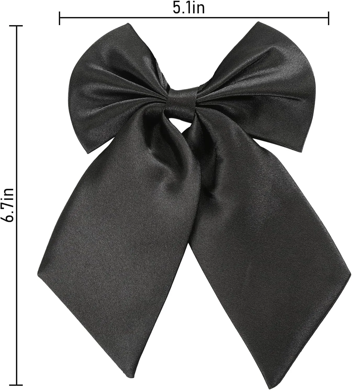 AWAYTR Ladies Adjustable Pre tied Bowtie - Solid Color Bow Ties for Women