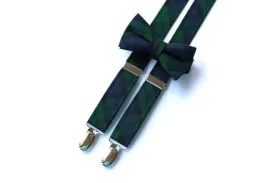 Blackwatch Tartan Suspenders - Boys