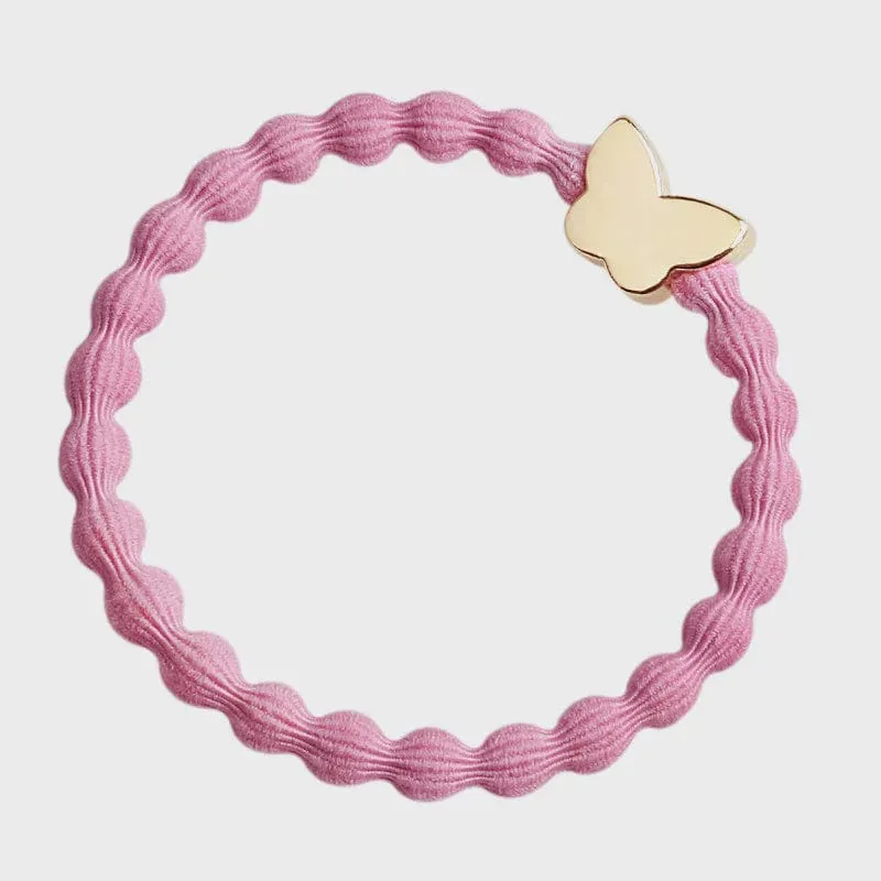 By Eloise Bangle Band | Gold Butterfly | Rose Pink
