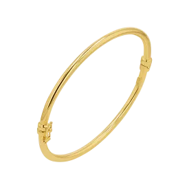 Classic Oval Tube Bangle (3mm)