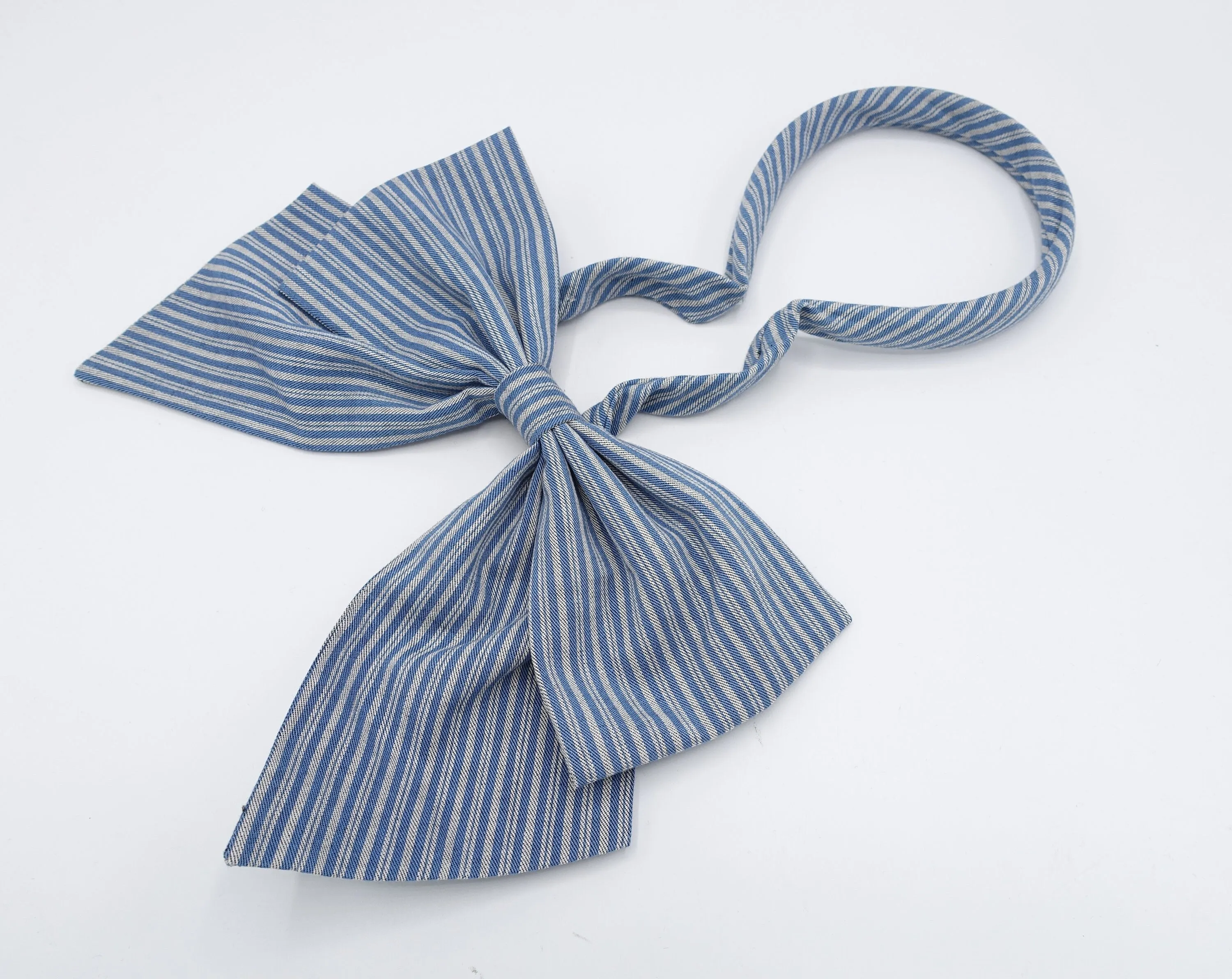 denim hair bow, denim headband, bowheadband for women