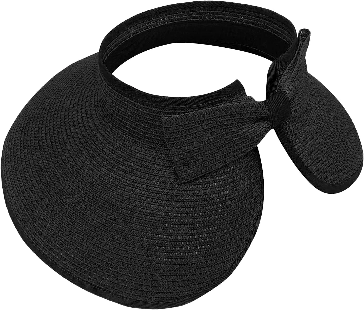 DOOVID Womens Summer Straw Hats Wide Brim Sun Hat UV Protection Visor Foldable Beach Hat for Women