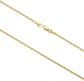 Gold Plated Thin Chain for Women, 14K Real Gold Plated 1.8mm Surgical Stainless Steel Chain Neclace for Men and Women