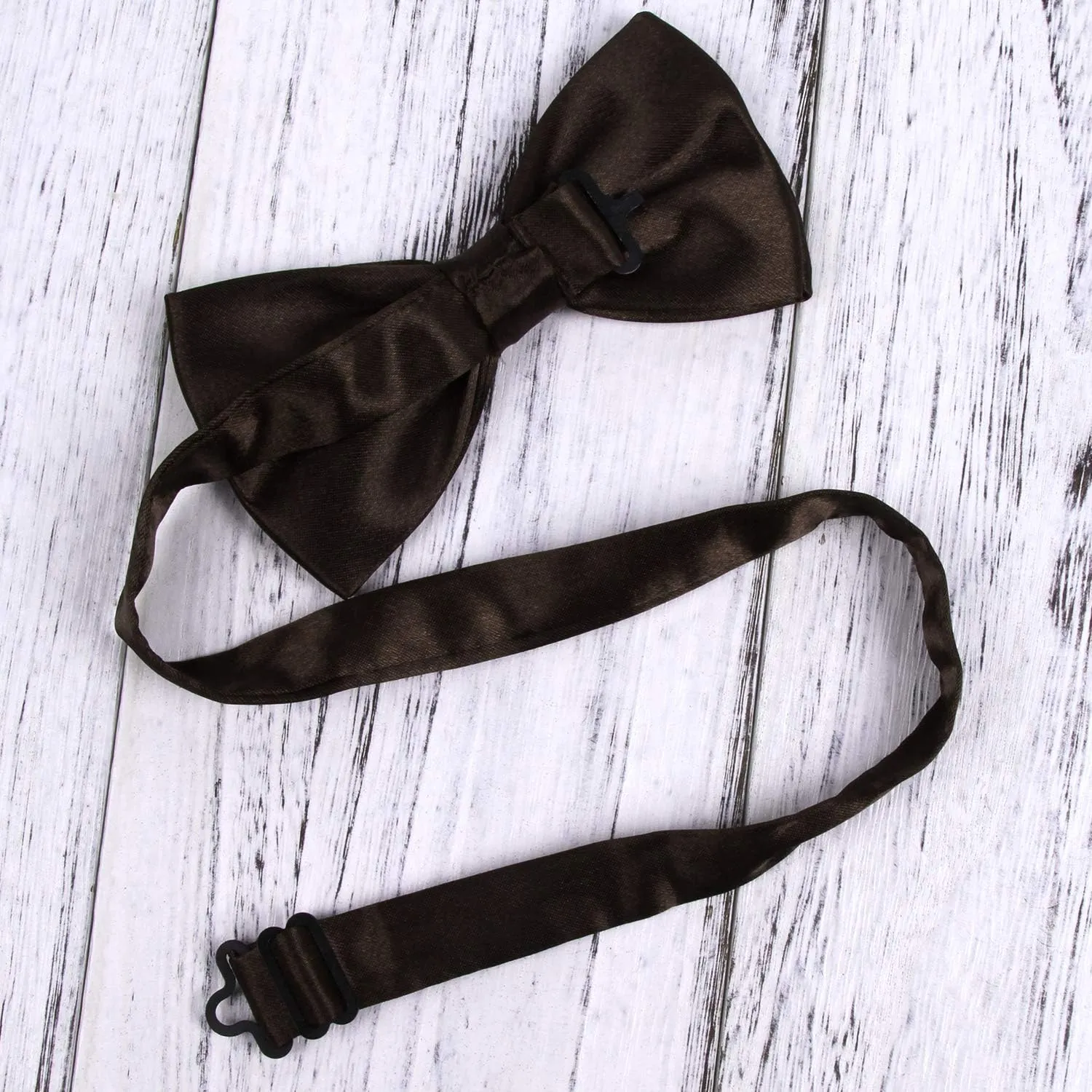 ICObuty Neck Bowtie Tuxedo for Men Adjustable Solid Satin Pre-tied 12 Pcs Wedding Party