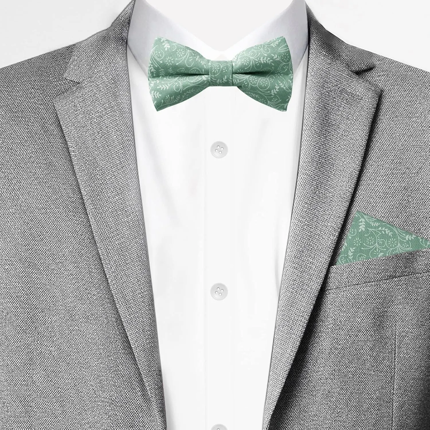 Jacob Alexander Men's Self Tie Freestyle Floral Bow Tie