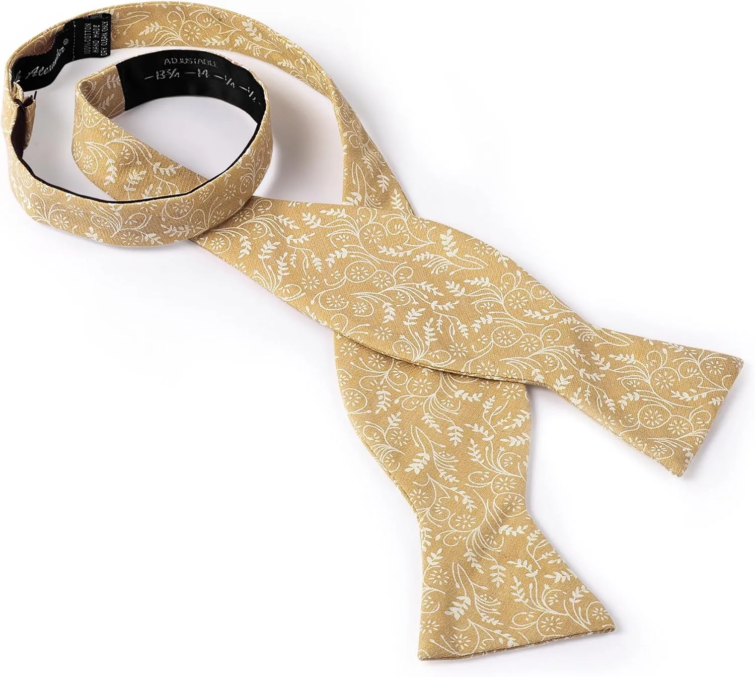 Jacob Alexander Men's Self Tie Freestyle Floral Bow Tie