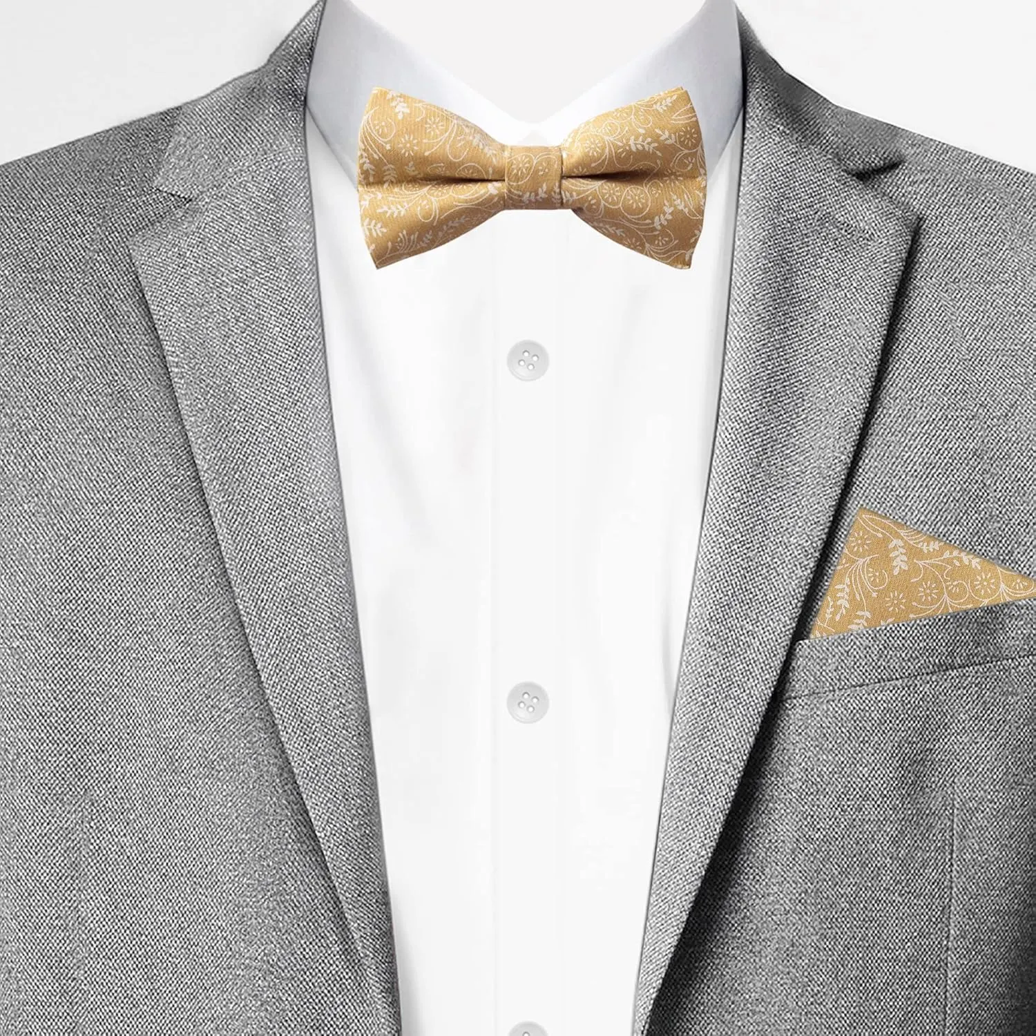 Jacob Alexander Men's Self Tie Freestyle Floral Bow Tie