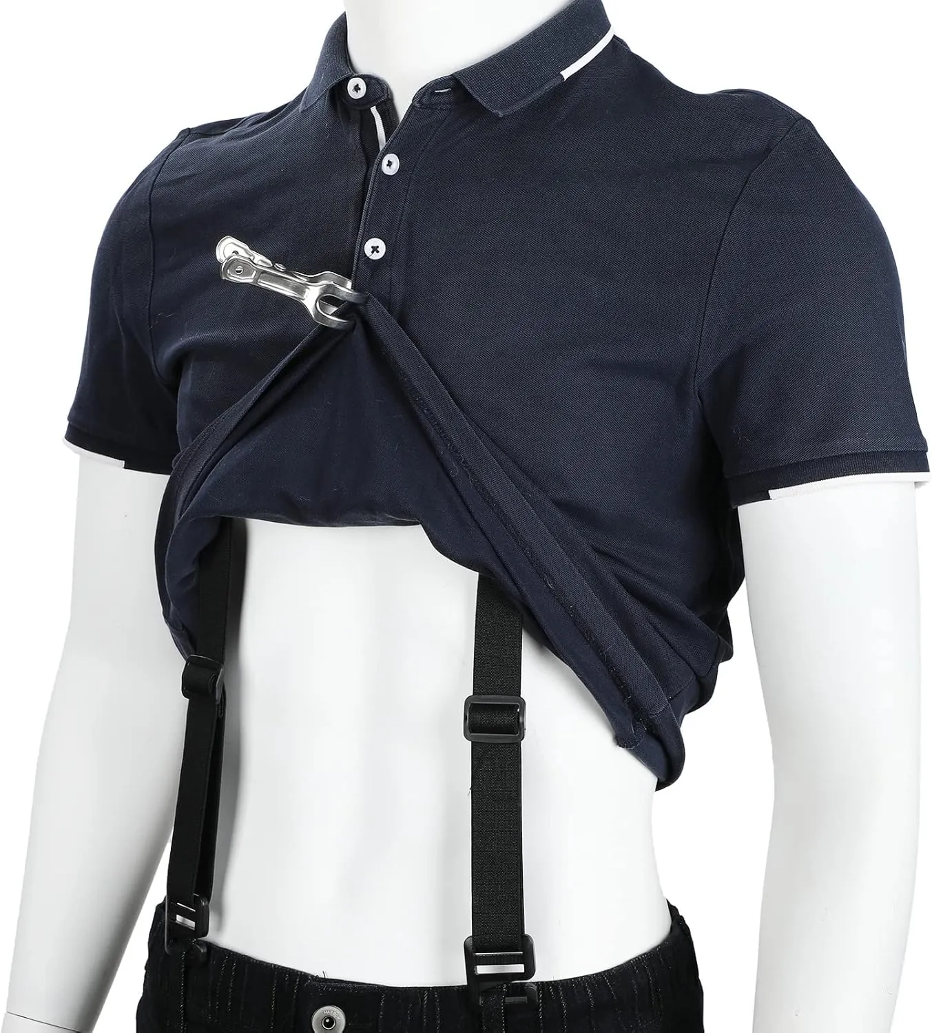 JenPen Hidden Suspenders for Men Invisible Adjustable Undergarment Under the Shirt Suspenders Men