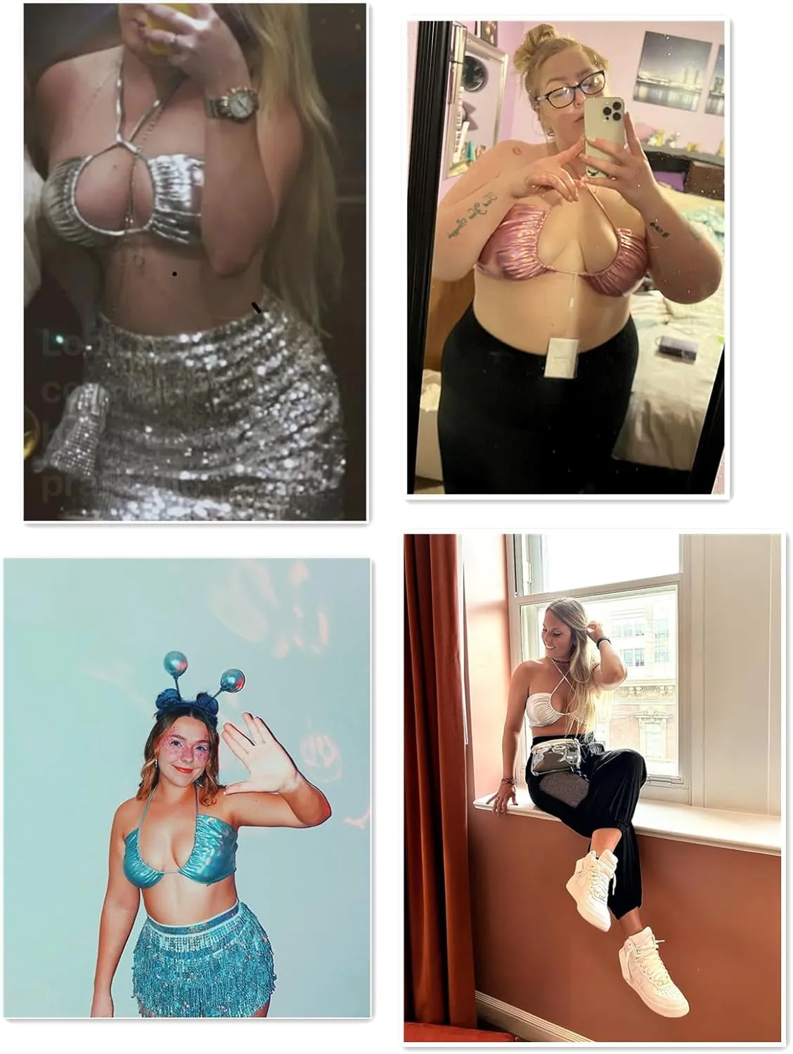 krtwrnt Womens Festival Outfits Rave Crop Top