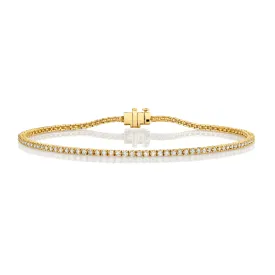 LH Petite White Diamond Tennis Anklet