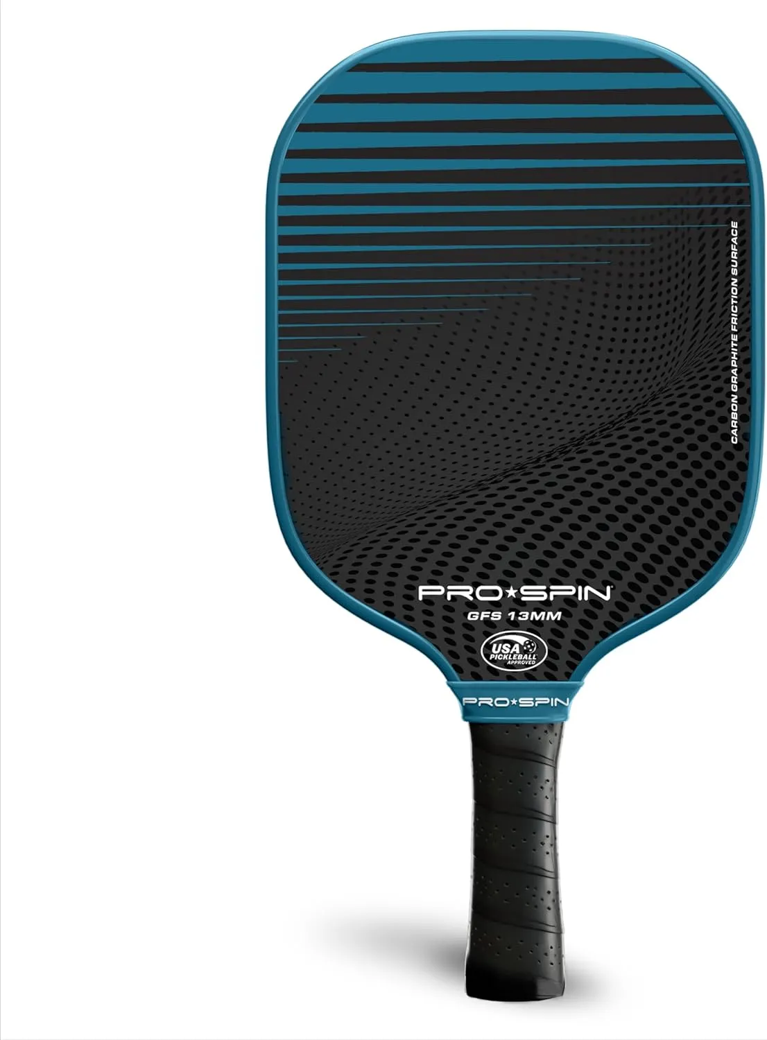 PRO SPIN Pickleball Paddle - USAPA-Approved, Graphite Carbon Pickle Ball Paddle, Zippered Cover, Comfortable Grip - Great Pickle-Ball Racket & Gift for Men, Women, Adults, Kids