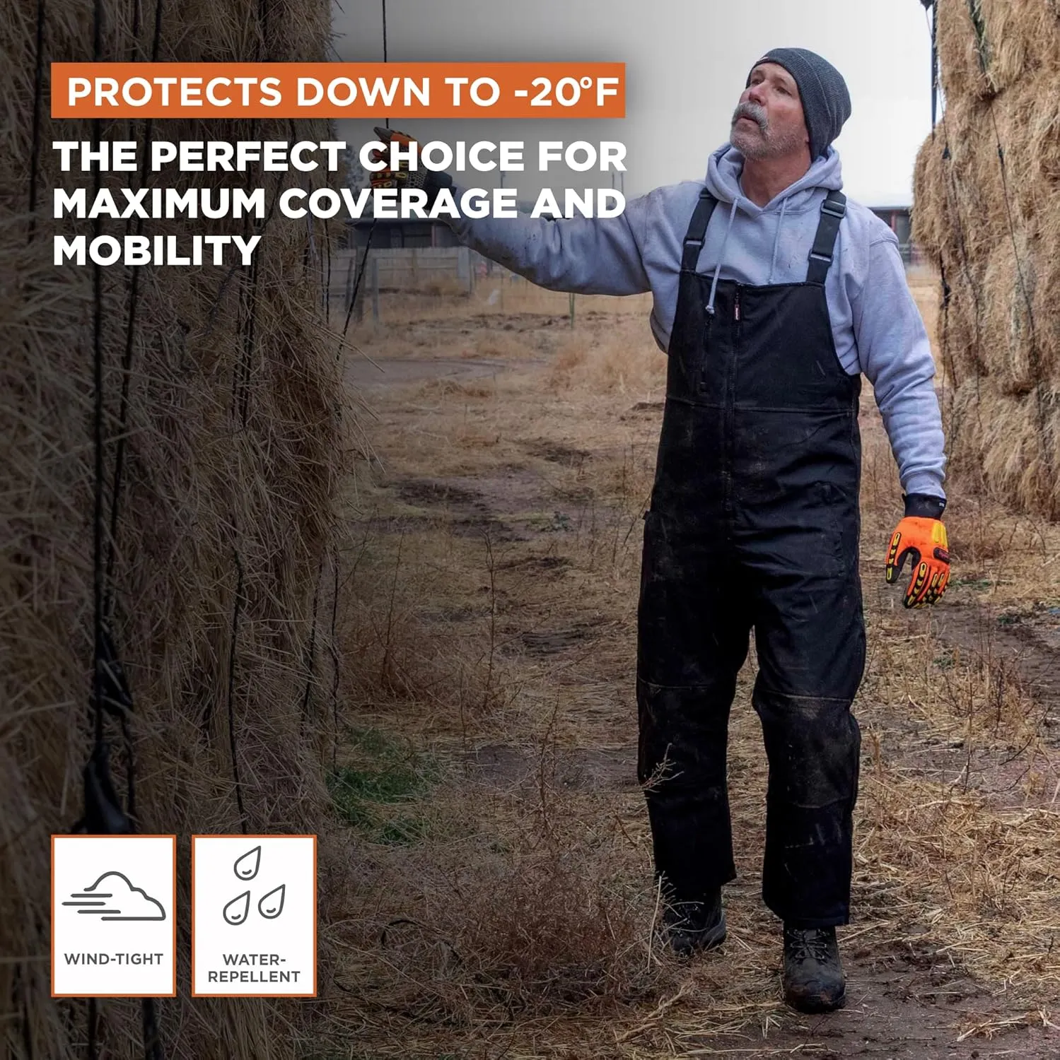 RefrigiWear Insulated Softshell High-Bib Overalls, -20??F Comfort Rating