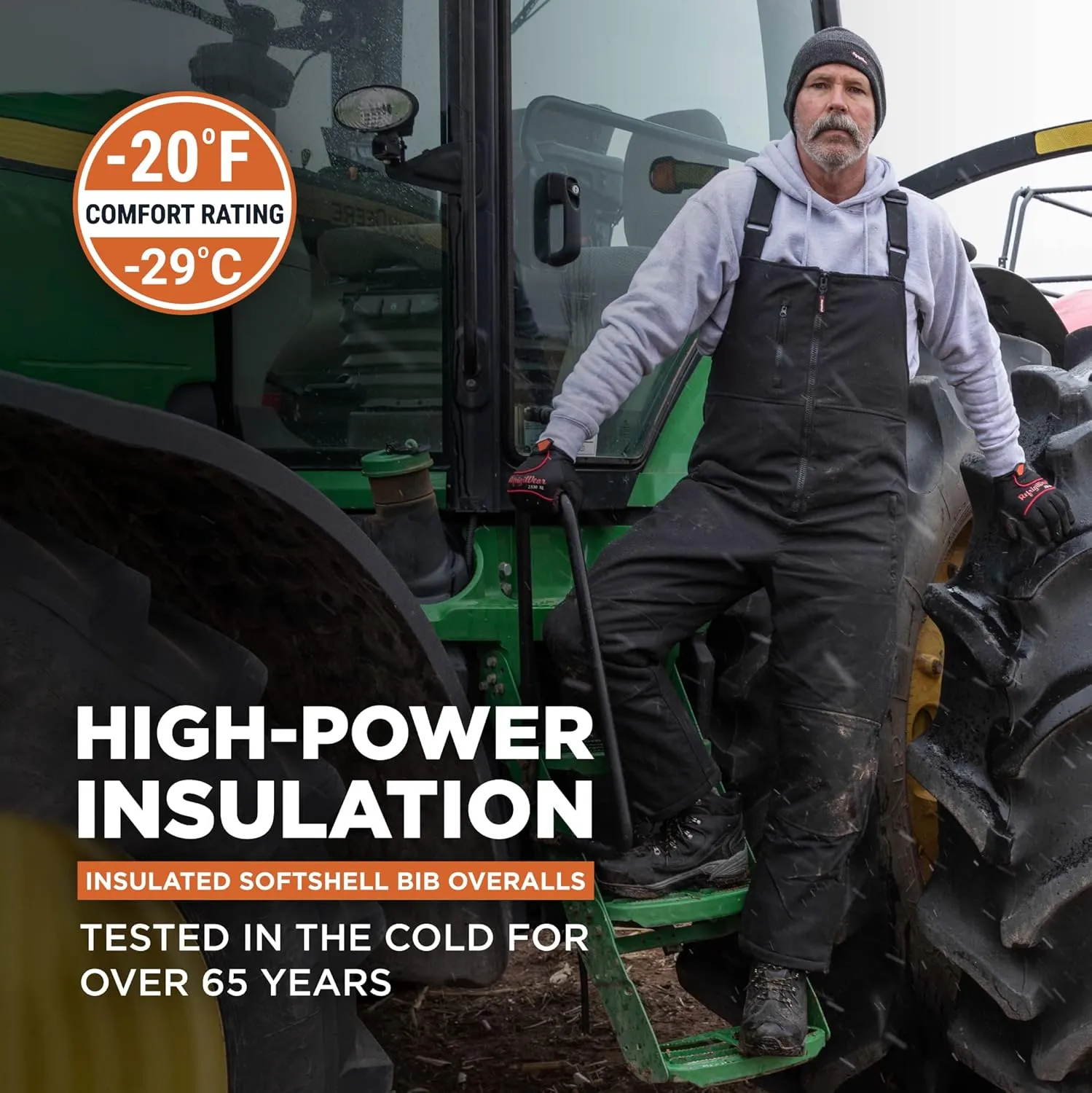 RefrigiWear Insulated Softshell High-Bib Overalls, -20??F Comfort Rating