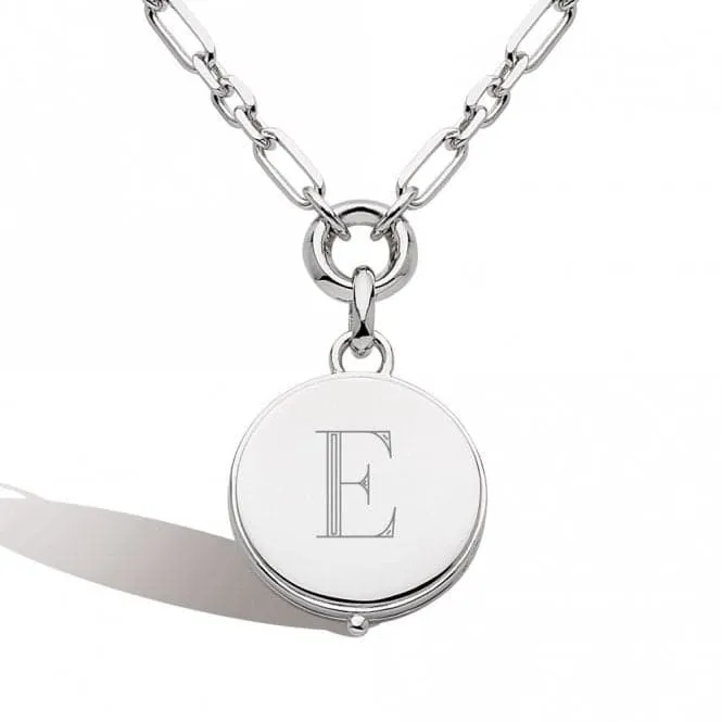Revival Astoria Round Locket 22" Figaro Chain Necklace 90439RP