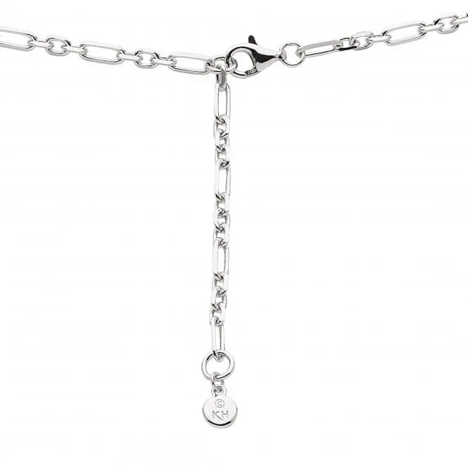 Revival Astoria Round Locket 22" Figaro Chain Necklace 90439RP