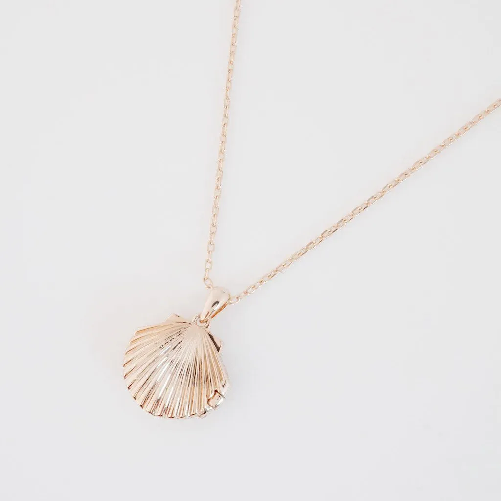 Shell Locket Necklace
