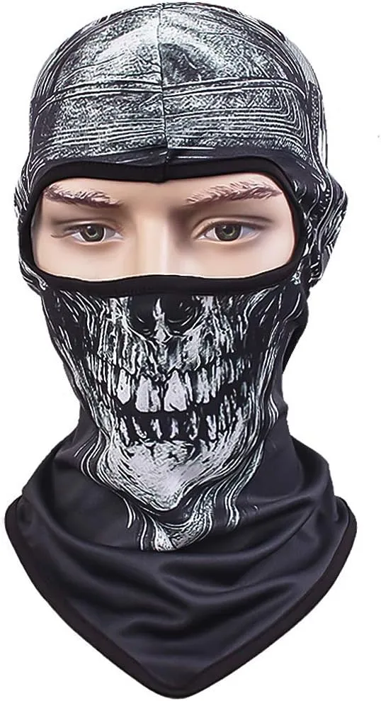 Skull Mask Balaclava Ghost Bandana Motorcycle Full Face Masks Halloween Mask