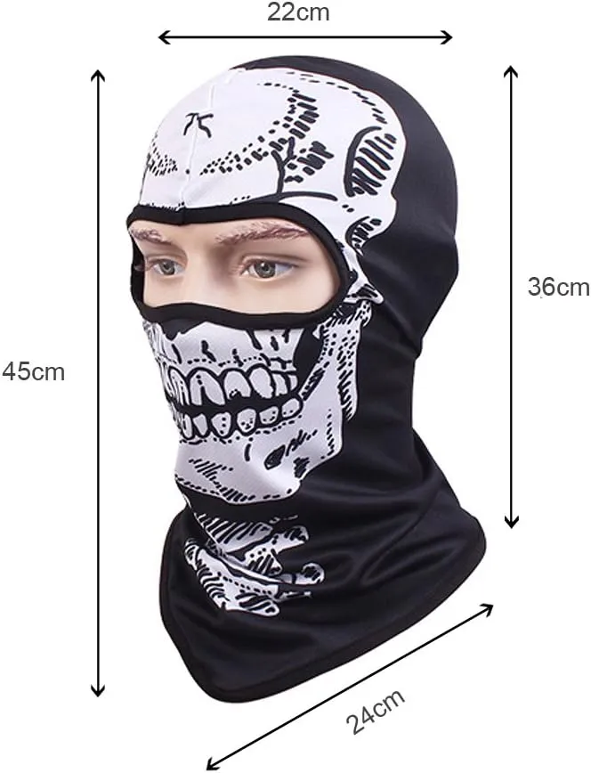 Skull Mask Balaclava Ghost Bandana Motorcycle Full Face Masks Halloween Mask