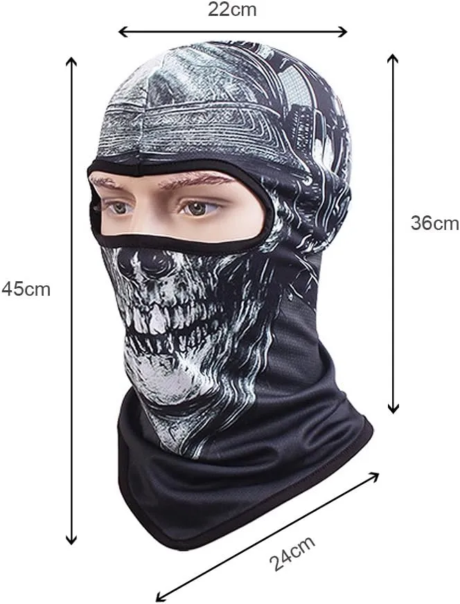 Skull Mask Balaclava Ghost Bandana Motorcycle Full Face Masks Halloween Mask