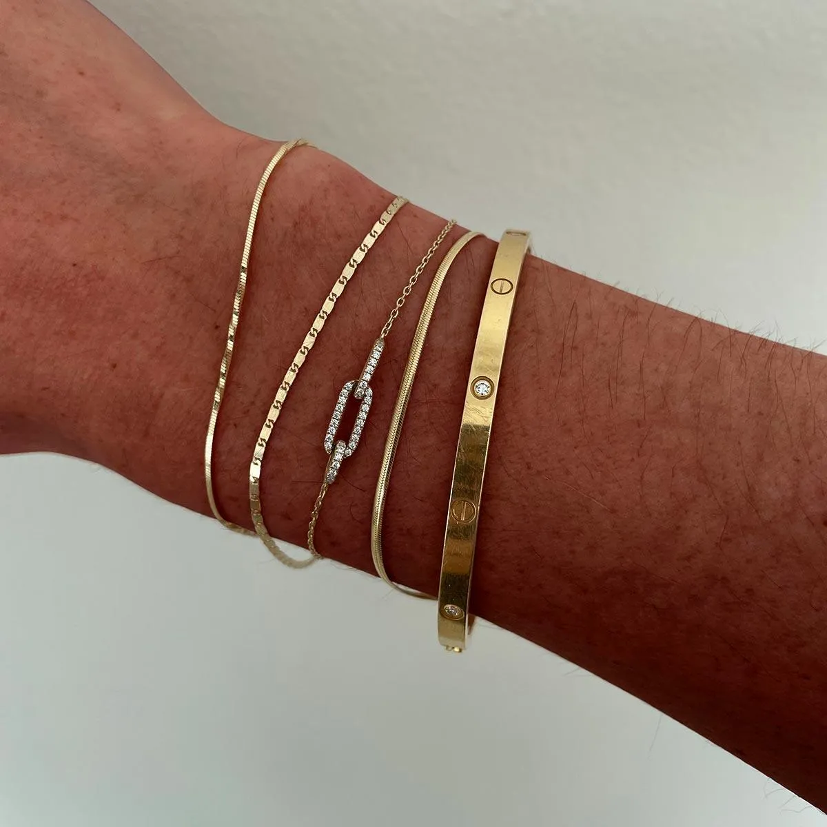 Stark snake chain bracelet