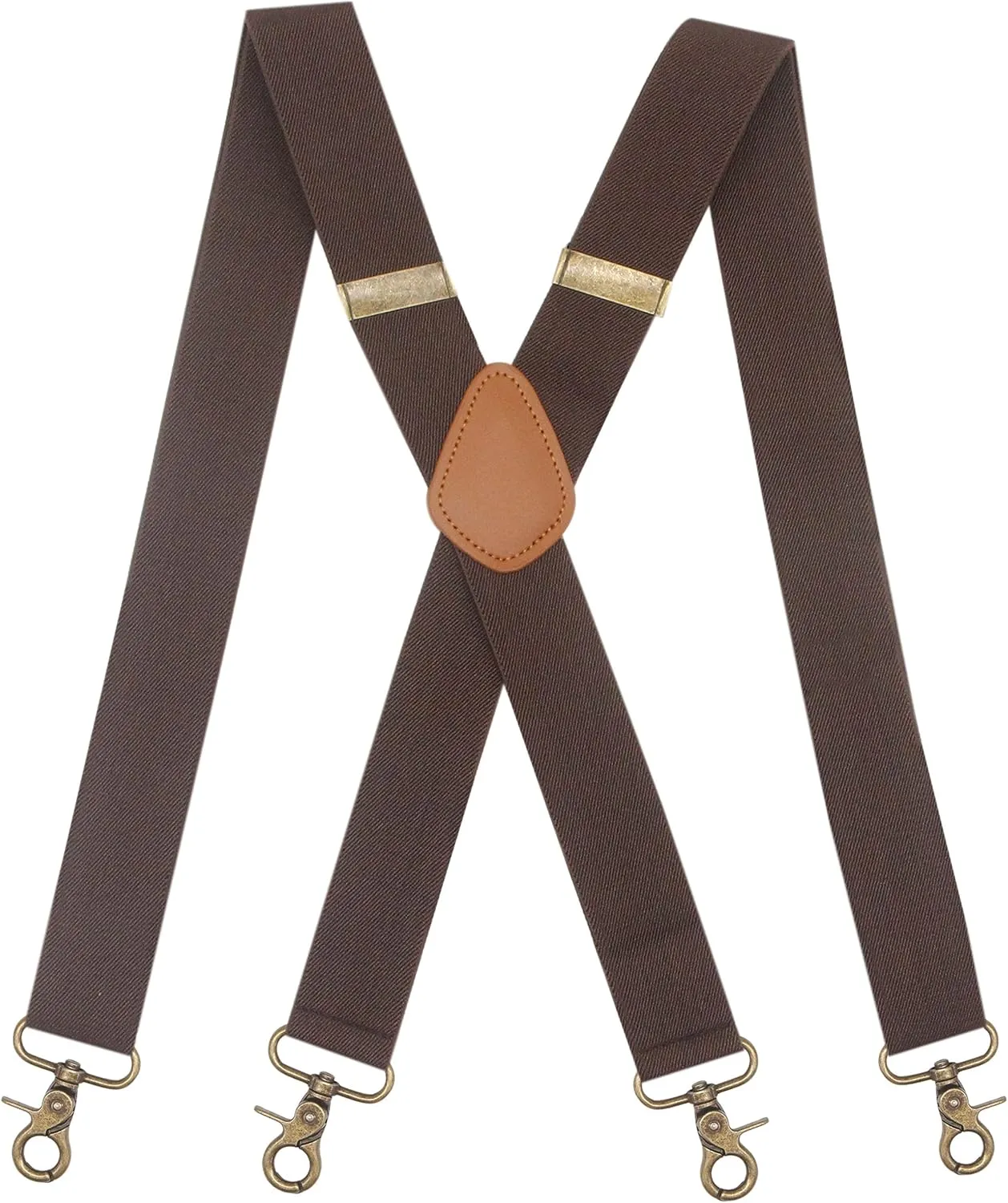 Timiot Mens Suspender 4 Swivel Strong Hooks Adjustable Braces Elastic Comfortable X Style Heavy Duty Strap