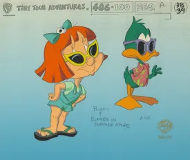 Tiny Toons Original Production Color Call Out Set: Elmyra and Plucky Duck